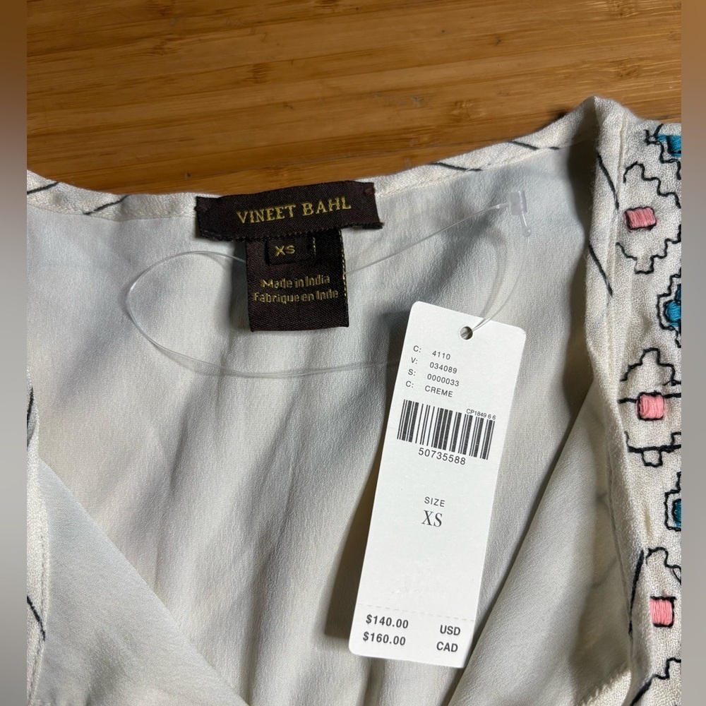 NWT Anthropologie Vineet Bahl- Brielle Top. Size XS - Picture 4 of 9